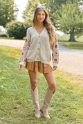 Posie Neutral Crochet Cardigan