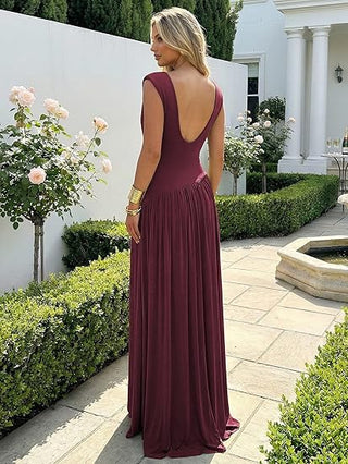 Body By Evara™ Convertible Cowl Neck Maxi Dress