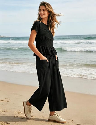 Body By Evara™ Smocked Lounge Set