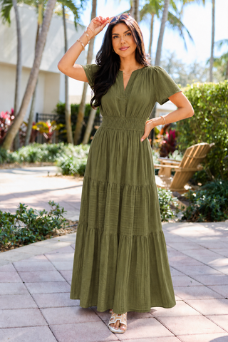 SiennaFlow™ Pocket Maxi Dress
