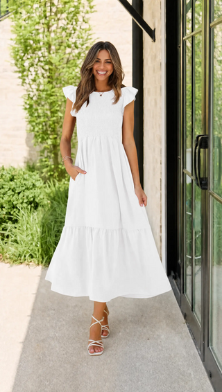 Body By Evara™ Smocked Maxi Dress