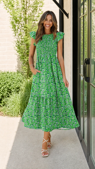 Body By Evara™ Smocked Maxi Dress