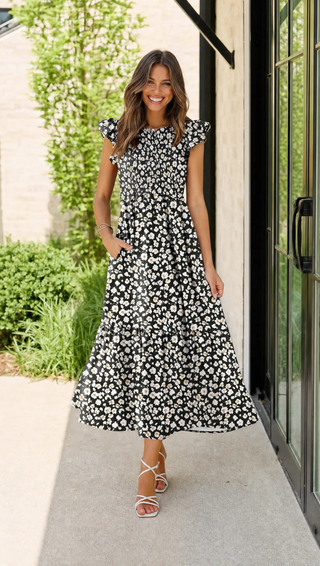 Body By Evara™ Smocked Maxi Dress