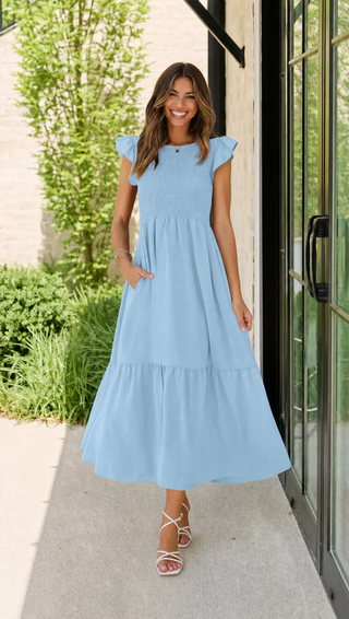 Body By Evara™ Smocked Maxi Dress