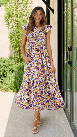 Body By Evara™ Smocked Maxi Dress