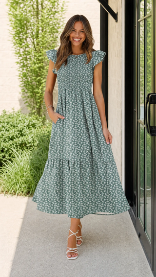 Body By Evara™ Smocked Maxi Dress
