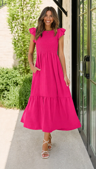 Body By Evara™ Smocked Maxi Dress