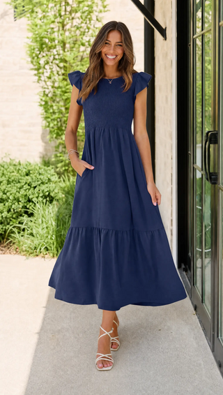 Body By Evara™ Smocked Maxi Dress