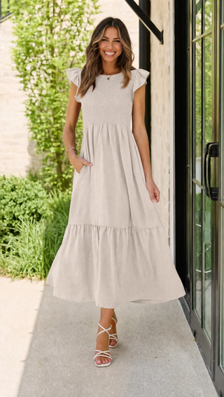 Body By Evara™ Smocked Maxi Dress
