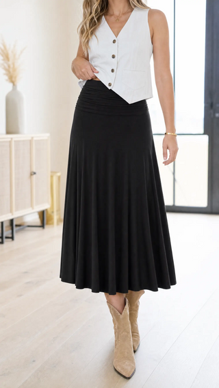 Body By Evara Sloane™ A-line Midi Skirt