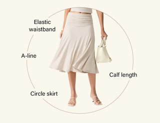 Body By Evara Sloane™ A-line Midi Skirt