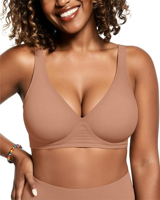 Body By Evara™ Deep V Jelly Bra No Underwire