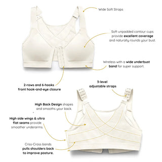 Body By Evara™ Posture Bra Wireless Lift Up